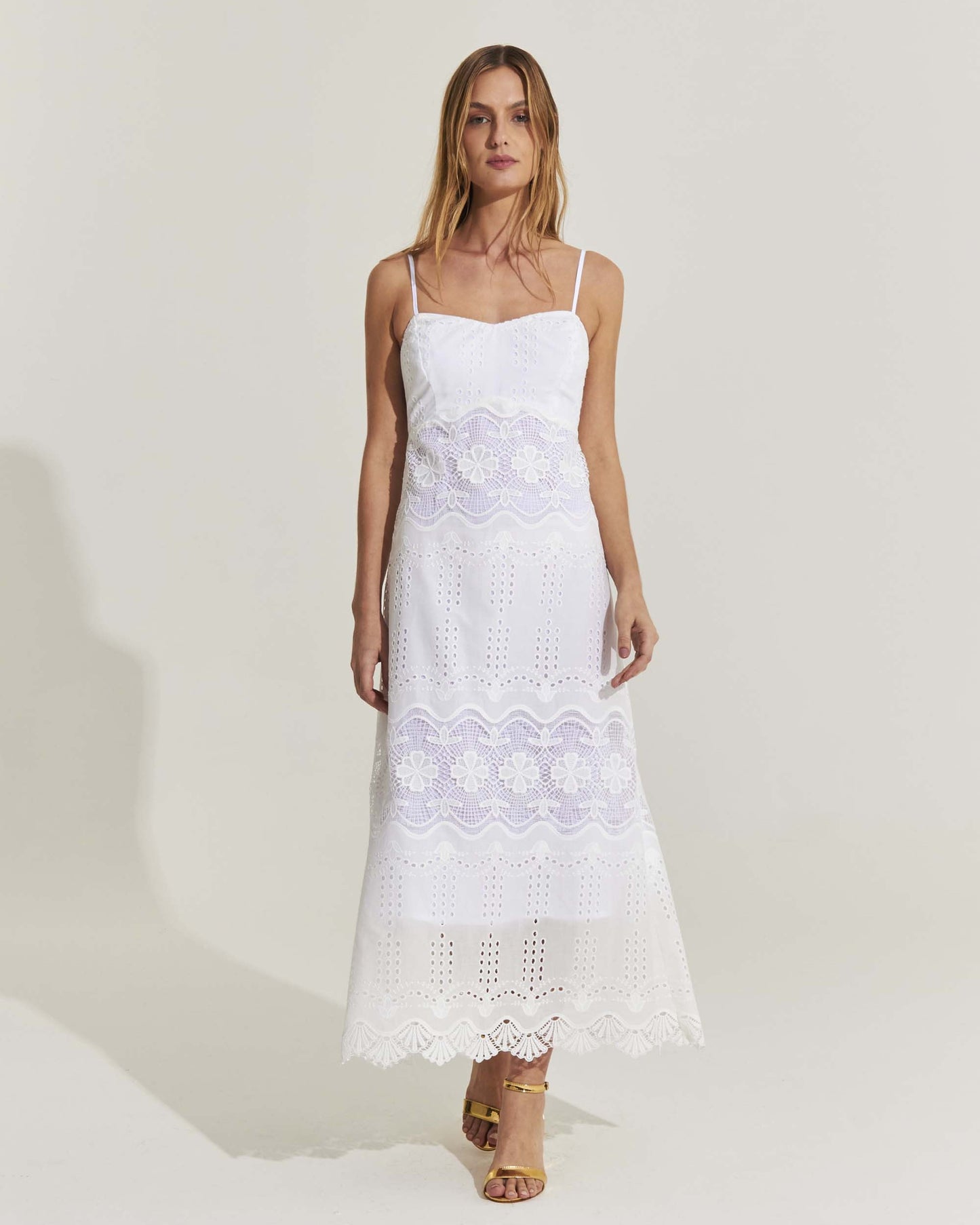 Vestido Midi Laise Remy Branco
