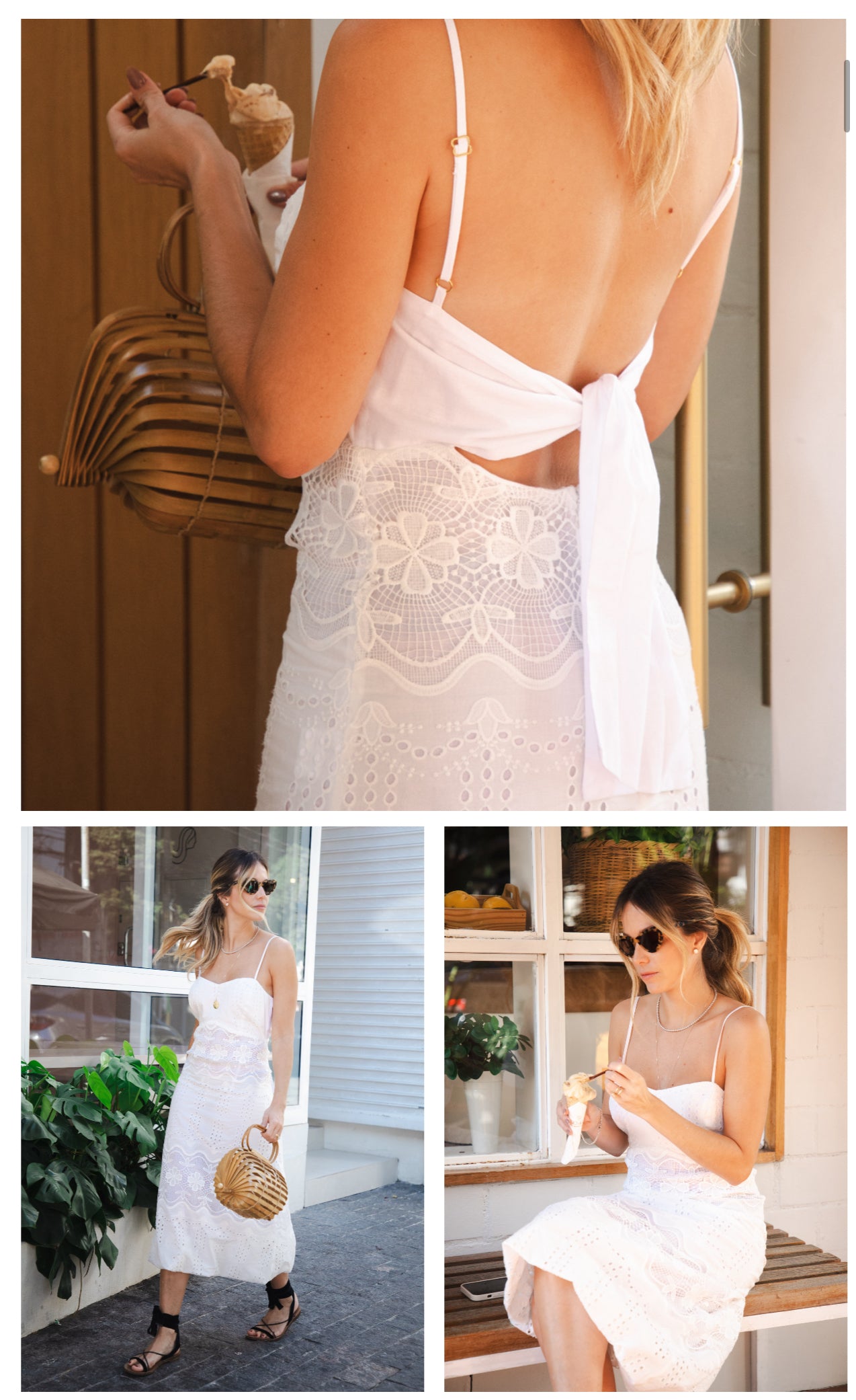 Vestido Midi Laise Remy Branco