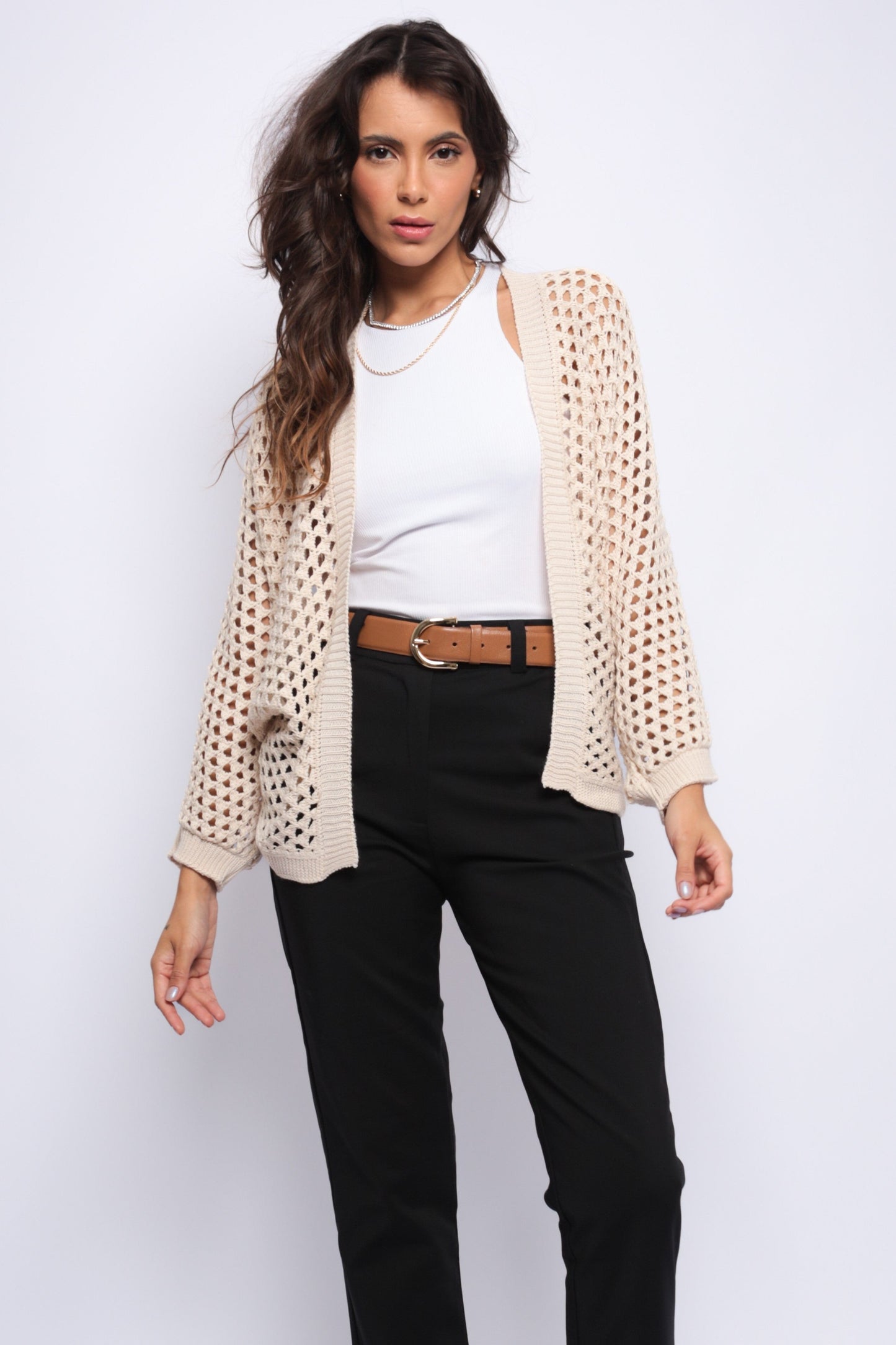 Cardigan Kimono Trico Croche