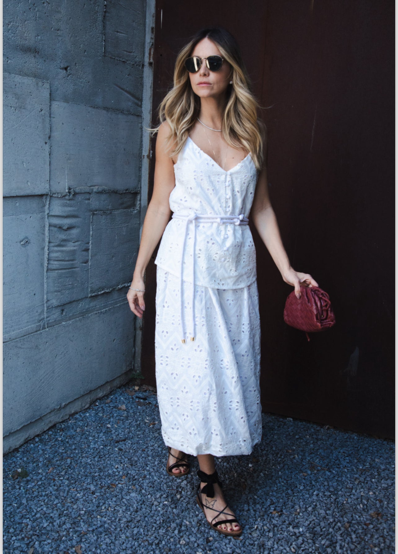 Vestido Midi Laise Nice Off White