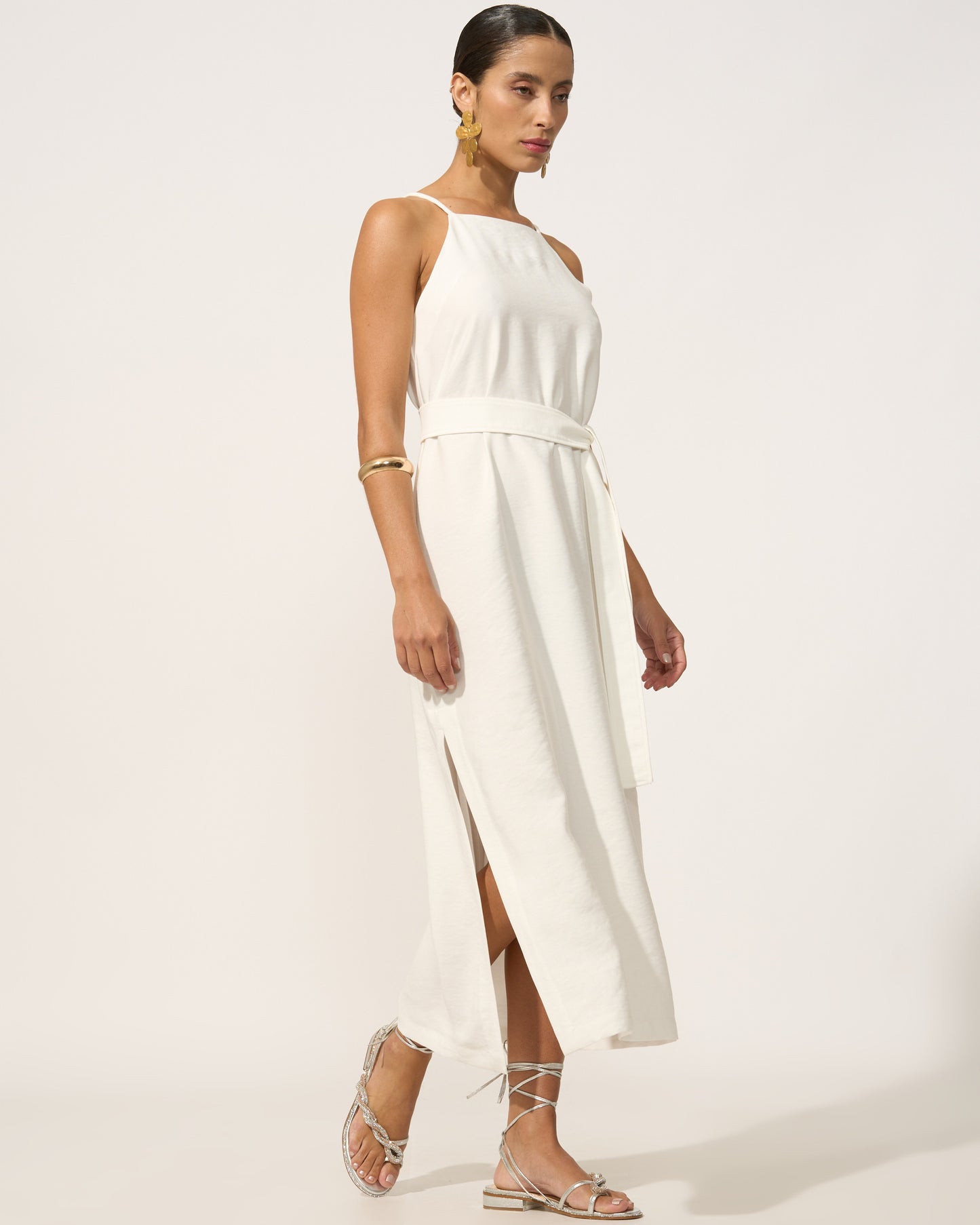 Vestido Amanda Viscose Off White