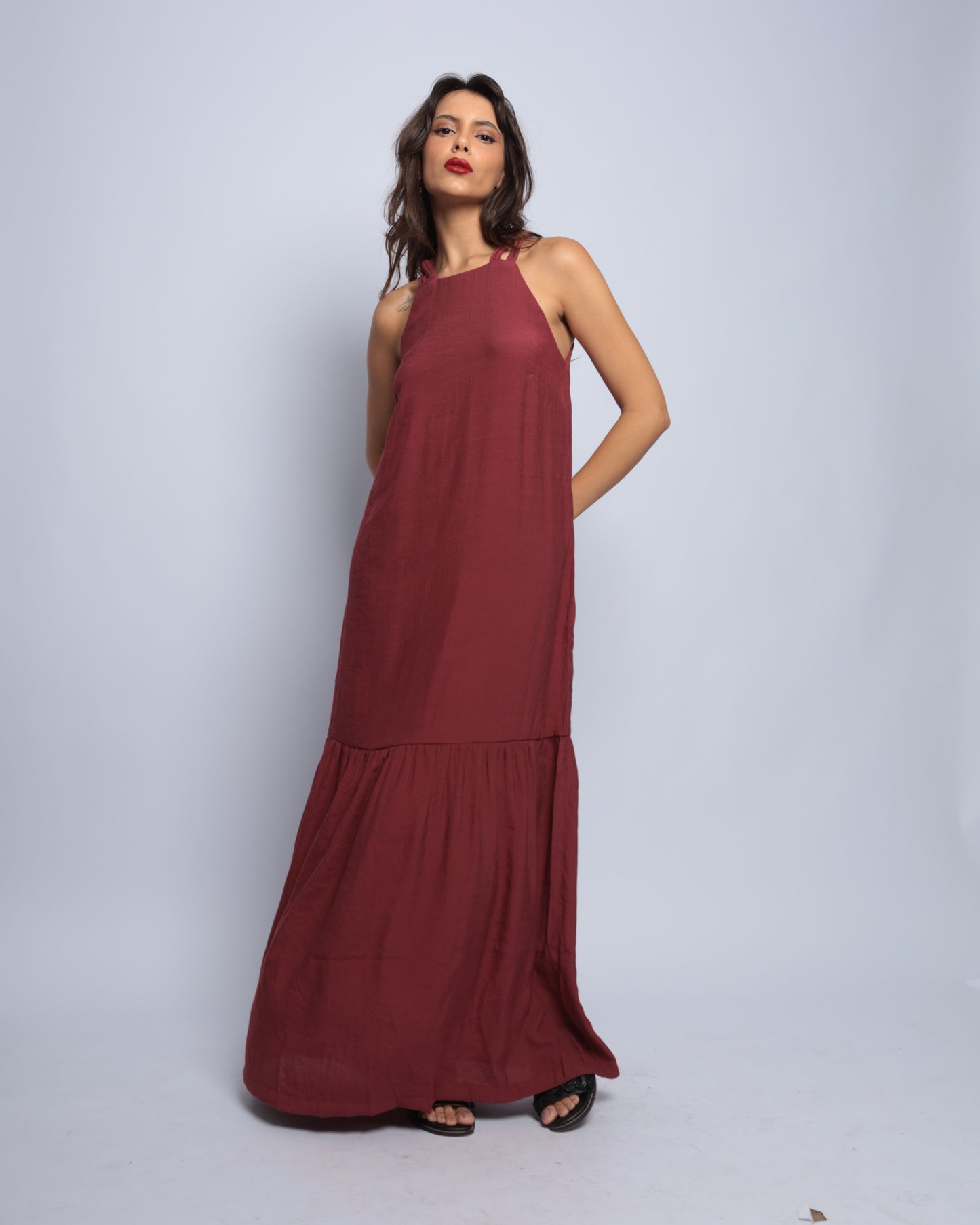 Vestido Ágata Bordô