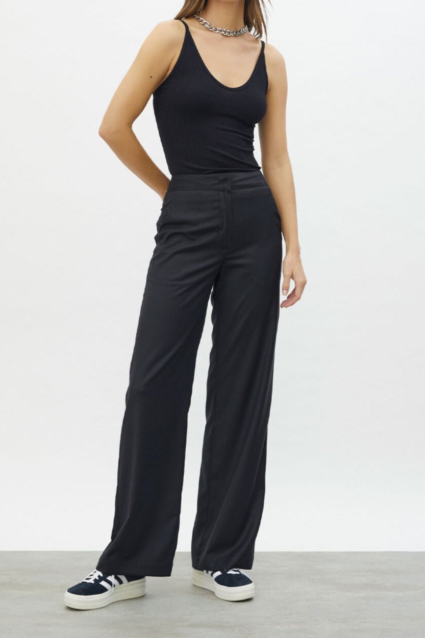 Calça Pantalona Alfaiataria Preta