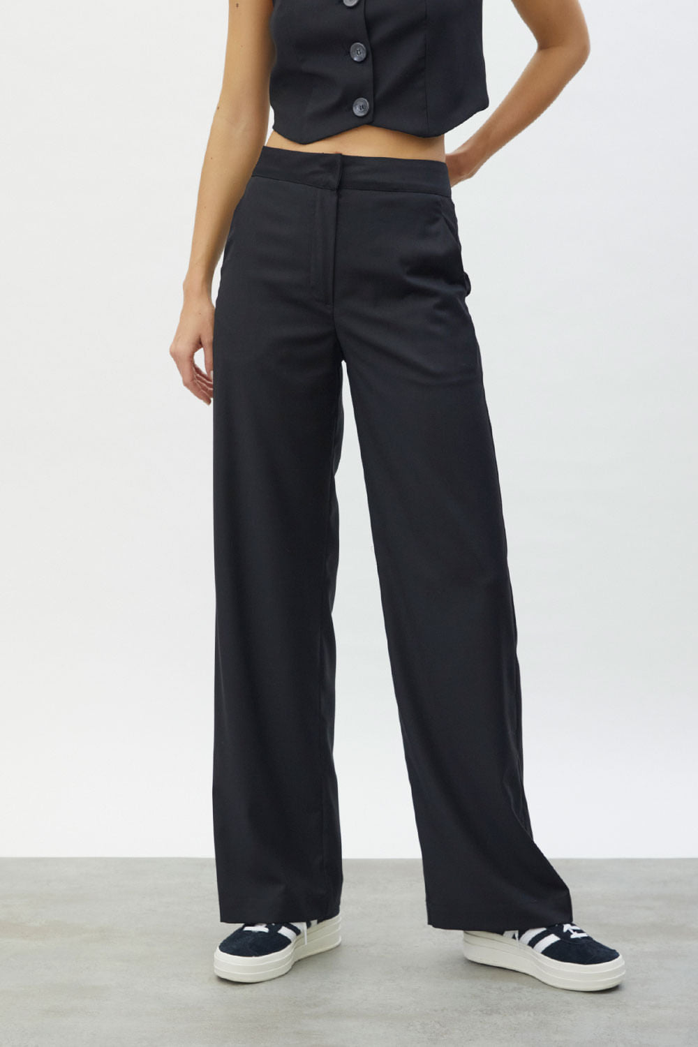 Calça Pantalona Alfaiataria Preta