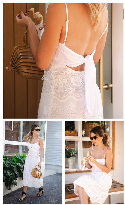 Vestido Midi Laise Remy Branco