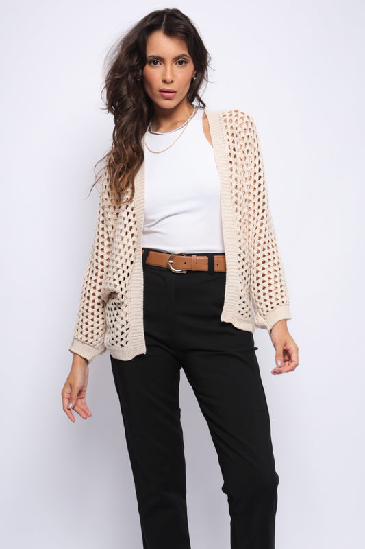 Cardigan Kimono Trico Croche