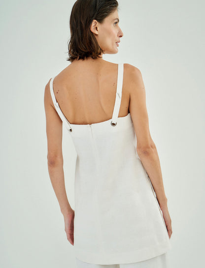Mini Veste Algodão Pérola