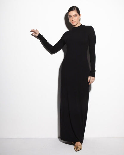 Vestido Teca Manga Longa