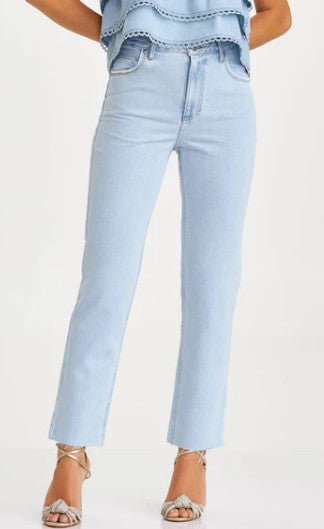 Calça Jeans Reta Média