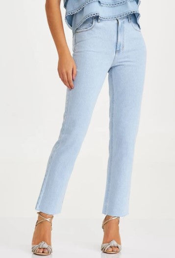 Calça Jeans Reta Média
