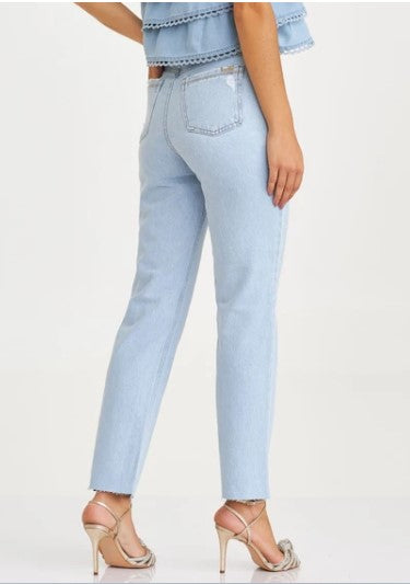 Calça Jeans Reta Média