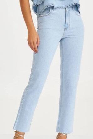 Calça Jeans Reta Média