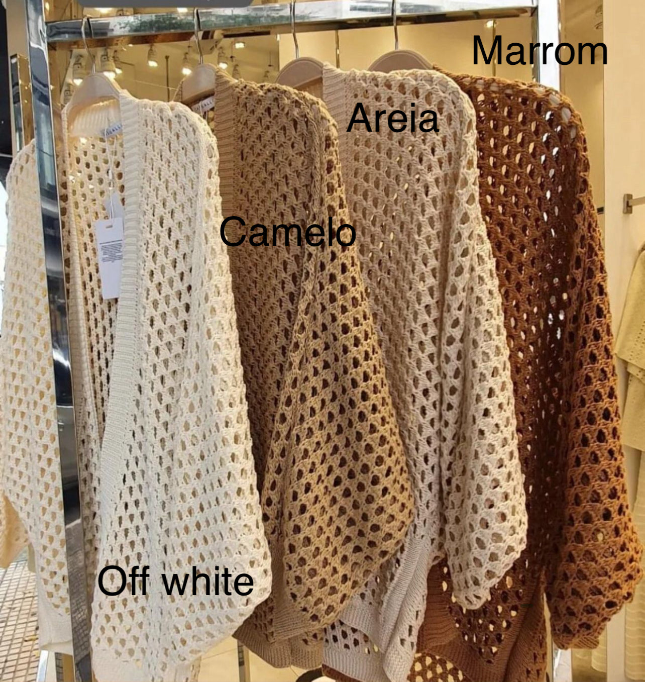 Cardigan Kimono Trico Croche