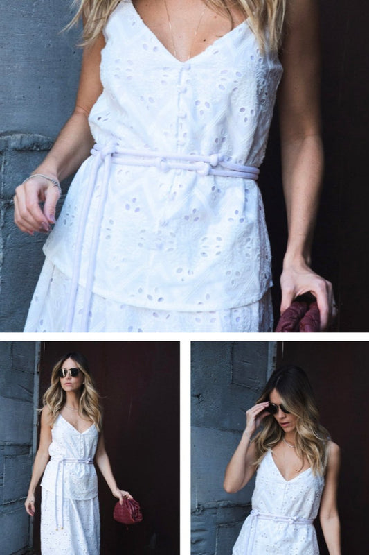 Vestido Midi Laise Nice Off White