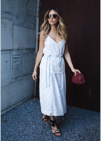 Vestido Midi Laise Nice Off White