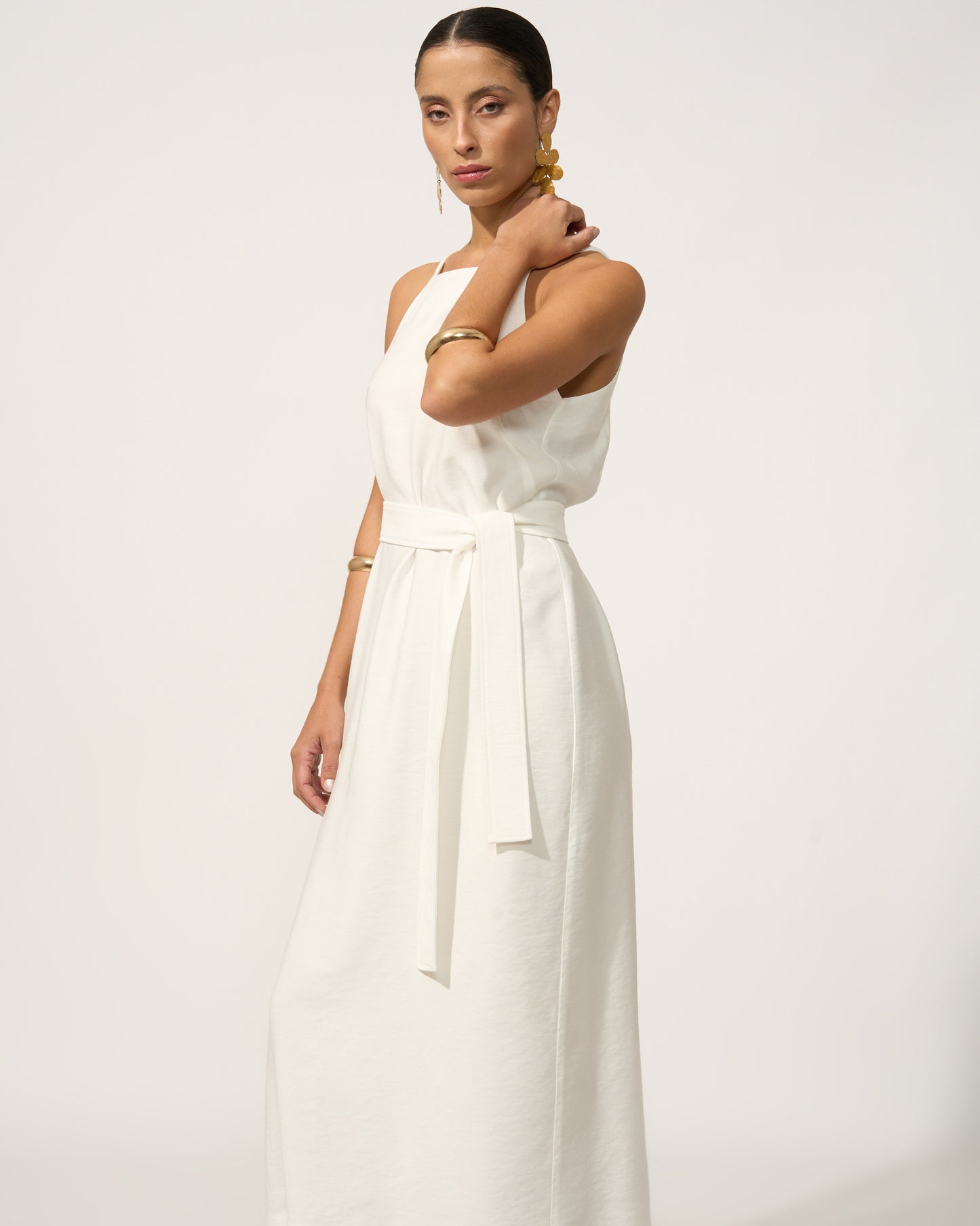 Vestido Amanda Viscose Off White