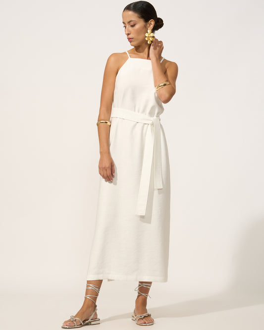Vestido Amanda Viscose Off White