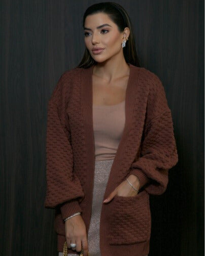 Casaco Bruna Tricot Luxo