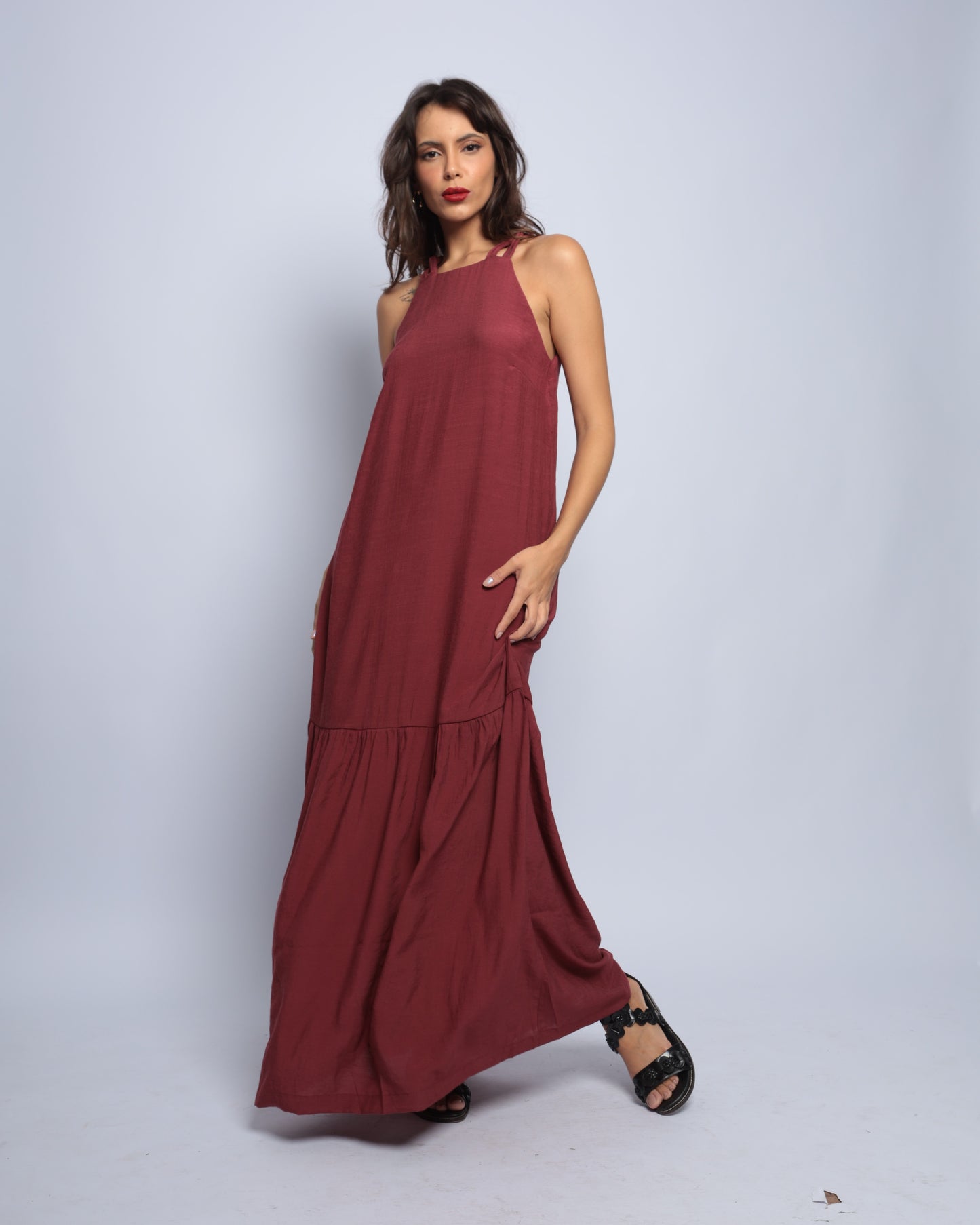Vestido Ágata Bordô