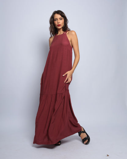 Vestido Ágata Bordô