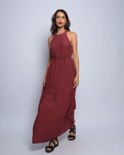 Vestido Ágata Bordô