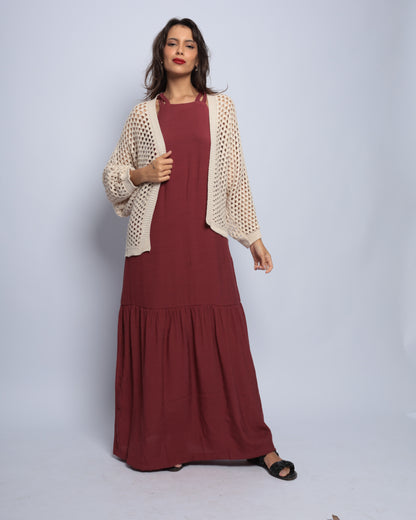 Vestido Ágata Bordô