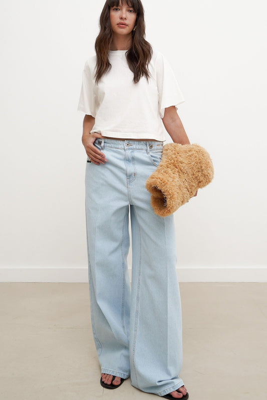 Calça Selena Jeans Claro