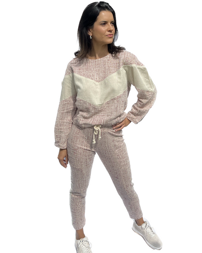 Blusa Moletom detalhe em Linho