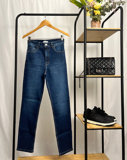 Calça Mom Fit Elastano
