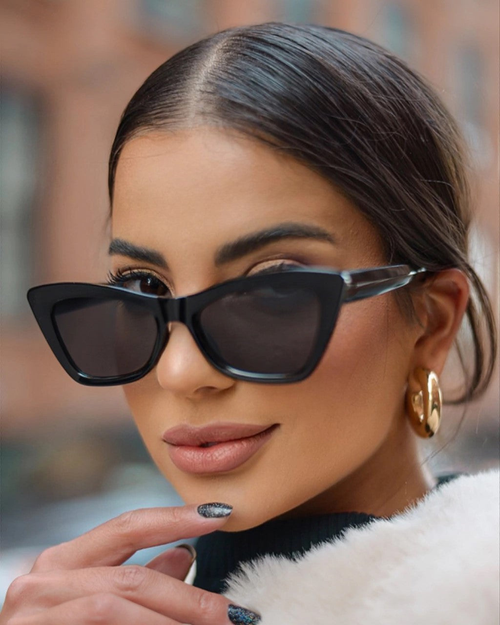 Óculos de Sol Blogger Chloé - Preto