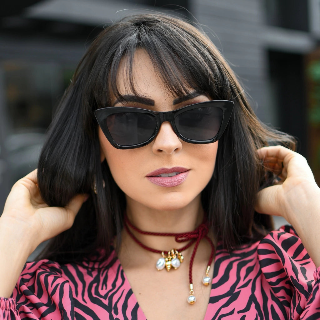 Óculos de Sol Blogger Chloé - Preto