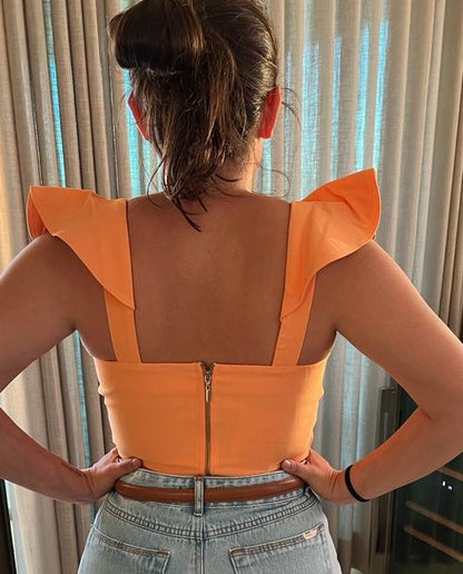 Cropped Busto Babados